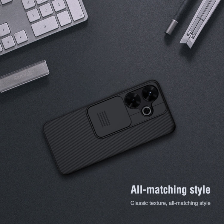 For Xiaomi Poco M6 4G NILLKIN Black Mirror Series Camshield PC Phone Case(Blue)