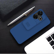 For Xiaomi Poco M6 4G NILLKIN Black Mirror Series Camshield PC Phone Case(Blue)