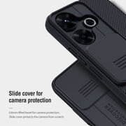 For Xiaomi Poco M6 4G NILLKIN Black Mirror Series Camshield PC Phone Case(Blue)