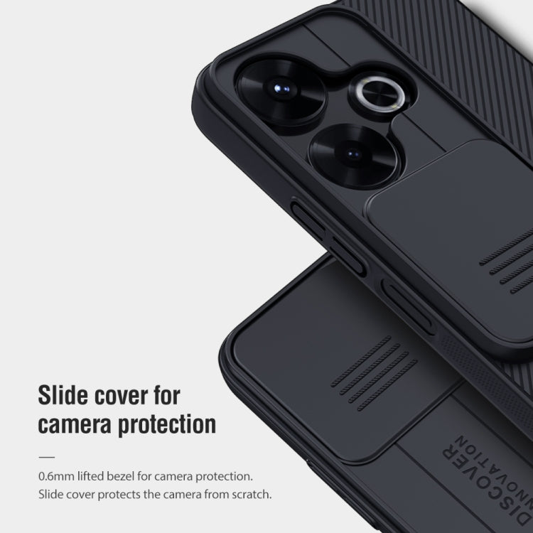 For Xiaomi Poco M6 4G NILLKIN Black Mirror Series Camshield PC Phone Case(Blue)