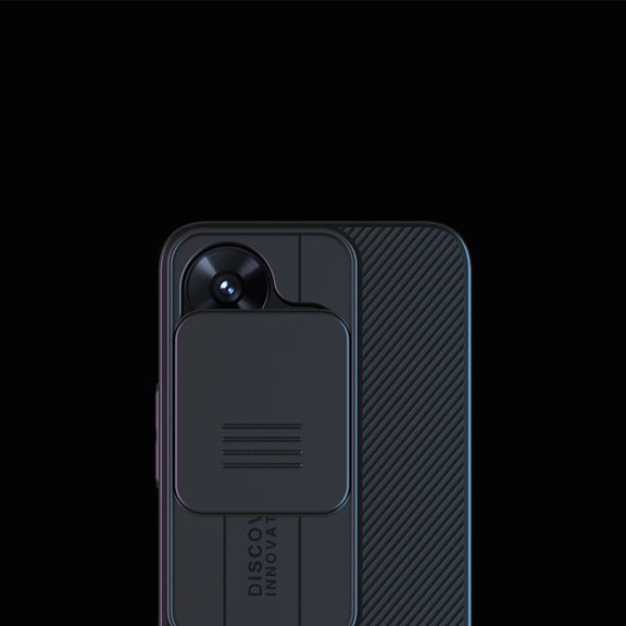 For Xiaomi Poco M6 4G NILLKIN Black Mirror Series Camshield PC Phone Case(Blue)