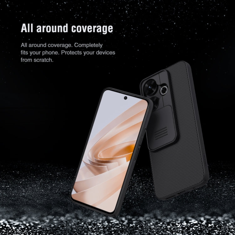 For Xiaomi Poco M6 4G NILLKIN Black Mirror Series Camshield PC Phone Case(Blue)