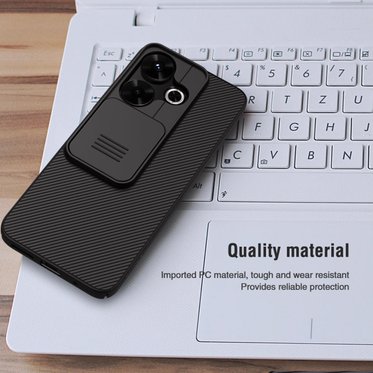 For Xiaomi Poco M6 4G NILLKIN Black Mirror Series Camshield PC Phone Case(Blue)
