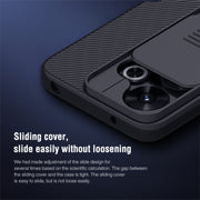 For Xiaomi Poco M6 4G NILLKIN Black Mirror Series Camshield PC Phone Case(Blue)