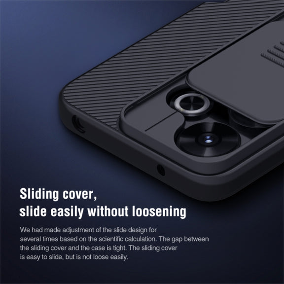 For Xiaomi Poco M6 4G NILLKIN Black Mirror Series Camshield PC Phone Case(Blue)