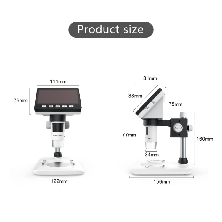 inskam307 0-40mm 1080P 4.3 inch LCD Screen Mobile Phone Repair Industry HD Electron Didital Microscope