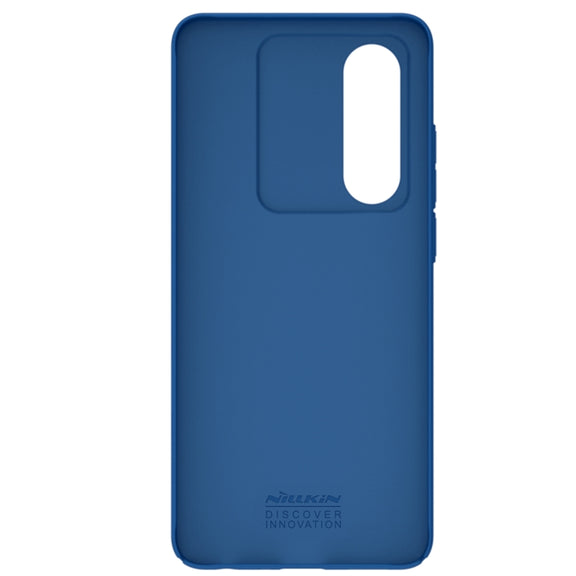 For OnePlus Nord CE4 Lite / OPPO K12x NILLKIN Black Mirror Series Camshield PC Phone Case(Blue)