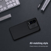 For OnePlus Nord CE4 Lite / OPPO K12x NILLKIN Black Mirror Series Camshield PC Phone Case(Blue)