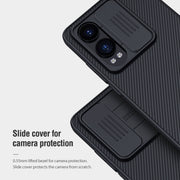 For OnePlus Nord CE4 Lite / OPPO K12x NILLKIN Black Mirror Series Camshield PC Phone Case(Blue)