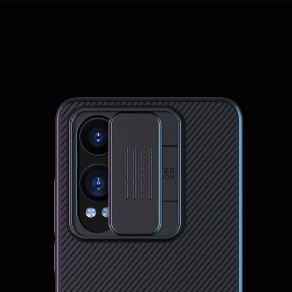 For OnePlus Nord CE4 Lite / OPPO K12x NILLKIN Black Mirror Series Camshield PC Phone Case(Blue)