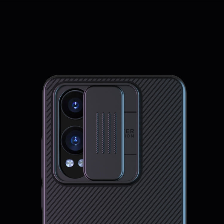 For OnePlus Nord CE4 Lite / OPPO K12x NILLKIN Black Mirror Series Camshield PC Phone Case(Blue)