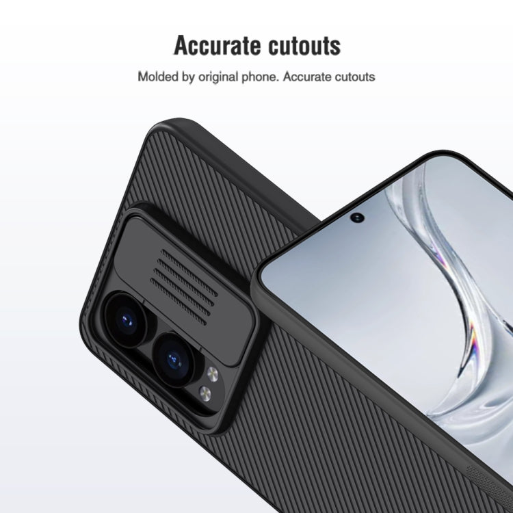 For OnePlus Nord CE4 Lite / OPPO K12x NILLKIN Black Mirror Series Camshield PC Phone Case(Blue)