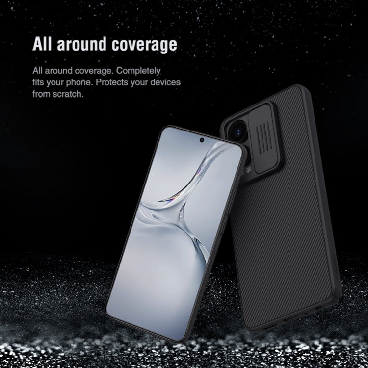 For OnePlus Nord CE4 Lite / OPPO K12x NILLKIN Black Mirror Series Camshield PC Phone Case(Blue)
