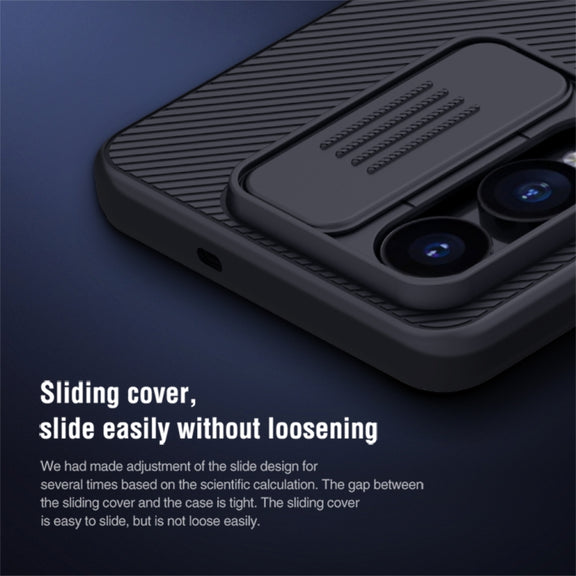 For OnePlus Nord CE4 Lite / OPPO K12x NILLKIN Black Mirror Series Camshield PC Phone Case(Blue)