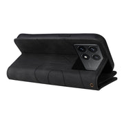 For Redmi K70 Dual-color 9 Card Slots Zipper Wallet Leather Phone Case(Black)