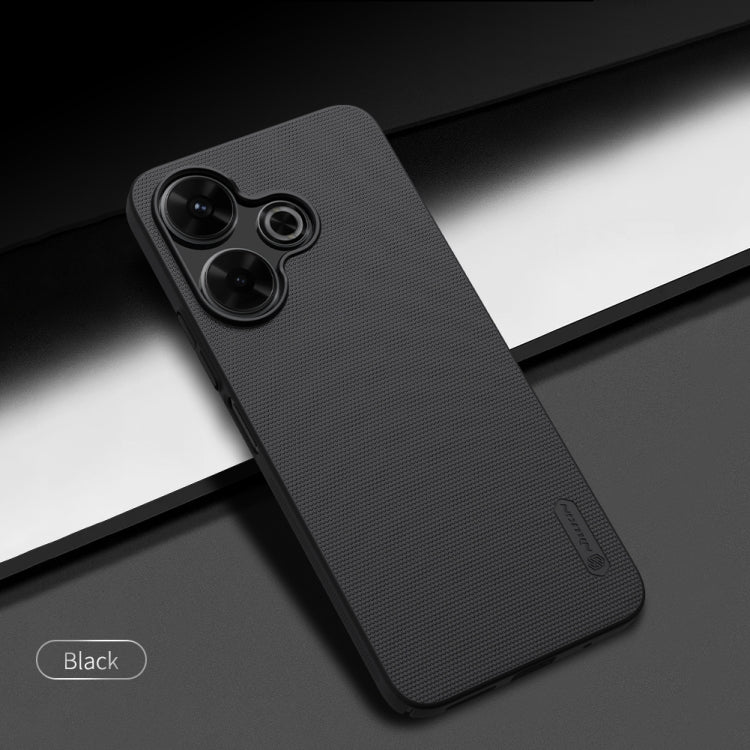 For Redmi Note 13R 5G / 13 4G NILLKIN Frosted PC Phone Case(Black)