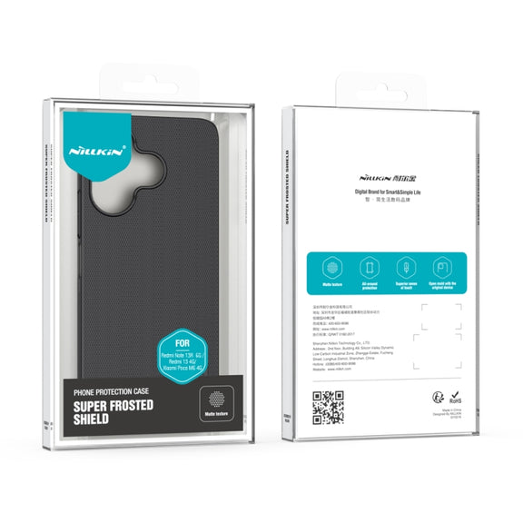 For Redmi Note 13R 5G / 13 4G NILLKIN Frosted PC Phone Case(Black)