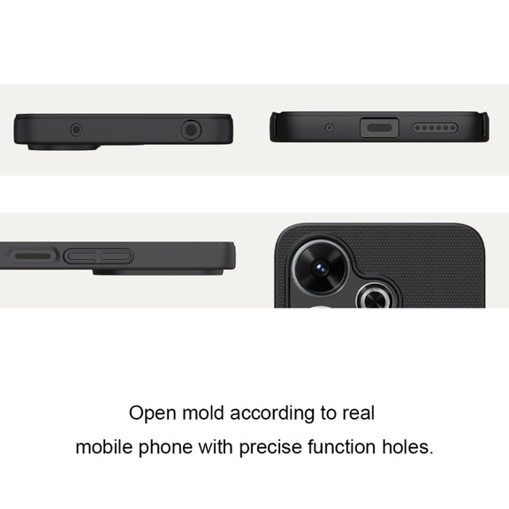 For Redmi Note 13R 5G / 13 4G NILLKIN Frosted PC Phone Case(Black)