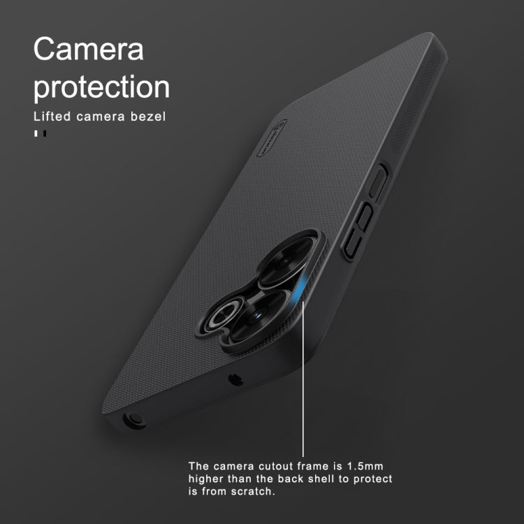 For Xiaomi Poco M6 4G NILLKIN Frosted PC Phone Case(Blue)