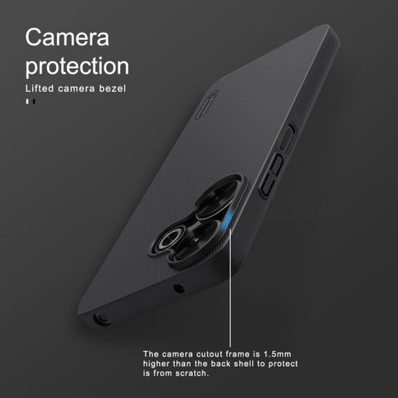 For Xiaomi Poco M6 4G NILLKIN Frosted PC Phone Case(Black)