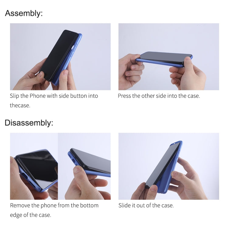 For Xiaomi Poco M6 4G NILLKIN Frosted PC Phone Case(Blue)