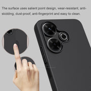 For Xiaomi Poco M6 4G NILLKIN Frosted PC Phone Case(Blue)
