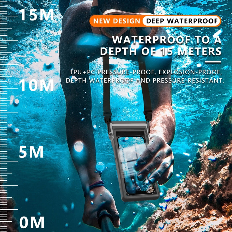 RedPepper 15m Depth Waterproof Phone Diving Pouch with Suction Cup(Black) - free shipping - PMC Jewellery - Order now!