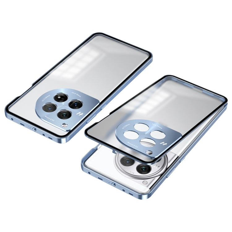For OnePlus Ace 3 Pro Snap Buckle Single-sided Metal Frame Frosted Phone Case(Sierra Blue) - OnePlus Cases by PMC TechLife | Online Shopping South Africa | PMC TechLife | Buy Now Pay Later Mobicred