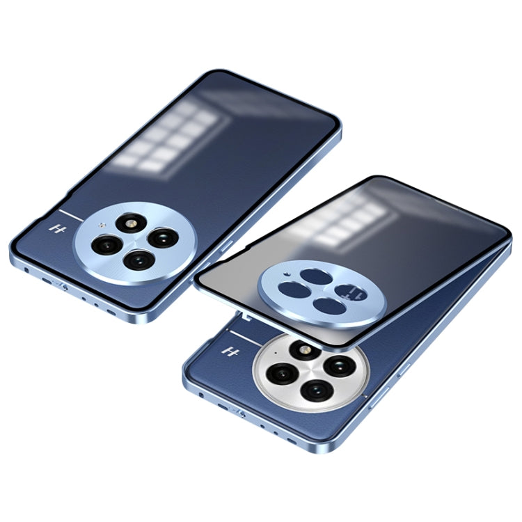 For OnePlus 13 Snap Buckle Single-sided Metal Frame Frosted Phone Case(Sierra Blue) - OnePlus Cases by PMC TechLife | Online Shopping South Africa | PMC TechLife | Buy Now Pay Later Mobicred