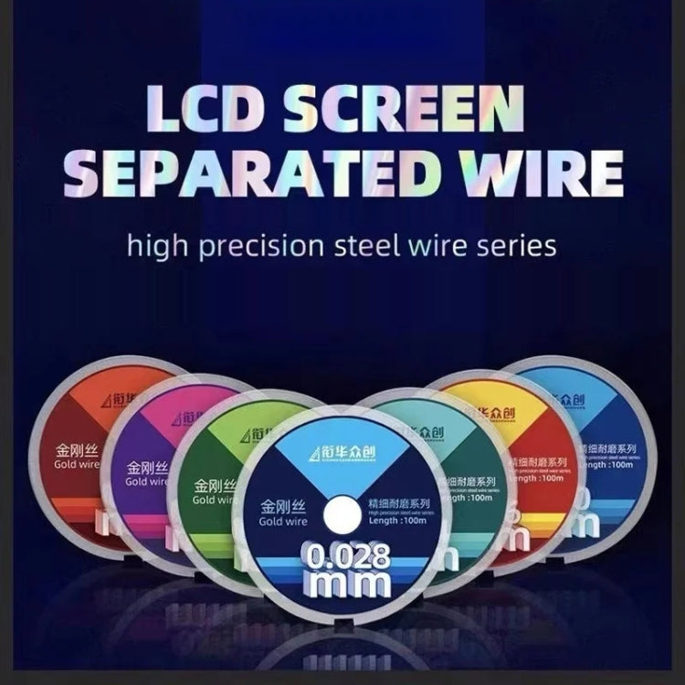 0.03mm x 100m Curved LCD Screen Separation Diamond Wire - free shipping - PMC Jewellery - Order now!