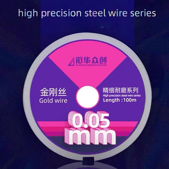 0.04mm x 100m Curved LCD Screen Separation Diamond Wire