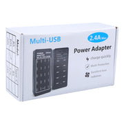 DC 5V 10A 50W 10 USB Multi Port Charger Adapter, Plug:US Plug