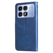For Redmi K70 Ultra Fashion Calf Texture Zipper Leather Phone Case(Blue)