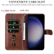 For Samsung Galaxy S25 5G Fashion Calf Texture Zipper Leather Phone Case(Brown)