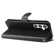 For Samsung Galaxy S25 5G Fashion Calf Texture Zipper Leather Phone Case(Black)