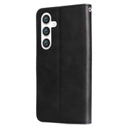 For Samsung Galaxy S25+ 5G Fashion Calf Texture Zipper Leather Phone Case(Black)
