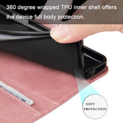 For Samsung Galaxy S25 Ultra 5G Fashion Calf Texture Zipper Leather Phone Case(Rose Gold)
