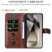 For Samsung Galaxy S25 Ultra 5G Fashion Calf Texture Zipper Leather Phone Case(Brown)