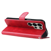 For Samsung Galaxy S25 Ultra 5G Fashion Calf Texture Zipper Leather Phone Case(Red)