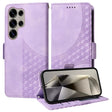 For Samsung Galaxy S25 Ultra 5G Embossed Rhombus Starry Leather Phone Case(Purple) - Galaxy S25 Ultra 5G Cases by PMC TechLife | Online Shopping South Africa | PMC TechLife | Buy Now Pay Later Mobicred