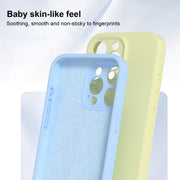 For iPhone 16 Pro Precise Hole Liquid Silicone Jelly Color Full Coverage Phone Case(White)