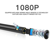 F280 1080P IP68 Water-resistant Dual Camera WiFi Digital Endoscope, Length:5m Snake Tube(Black)