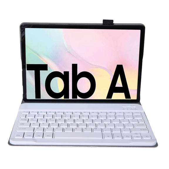 A500 For Samsung Galaxy Tab A7 T500/T505 10.4 inch 2020 Detachable Bluetooth Keyboard Ultrathin Horizontal Flip Leather Tablet Case with Holder & Elastic Band(Rose Gold)