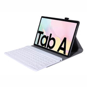 A500 For Samsung Galaxy Tab A7 T500/T505 10.4 inch 2020 Detachable Bluetooth Keyboard Ultrathin Horizontal Flip Leather Tablet Case with Holder & Elastic Band(Rose Gold)