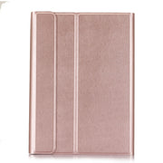 A870 For Samsung Galaxy Tab S7 T870/T875 11 inch Detachable Bluetooth Keyboard Ultrathin Horizontal Flip Leather Tablet Case with Holder & Elastic Band(Rose Gold)