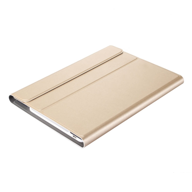 A870 For Samsung Galaxy Tab S7 T870/T875 11 inch Detachable Bluetooth Keyboard Ultrathin Horizontal Flip Leather Tablet Case with Holder & Elastic Band(Gold)