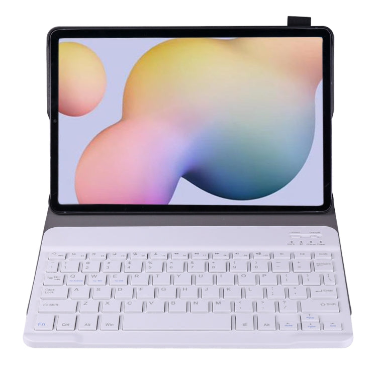 A870 For Samsung Galaxy Tab S7 T870/T875 11 inch Detachable Bluetooth Keyboard Ultrathin Horizontal Flip Leather Tablet Case with Holder & Elastic Band(Gold)