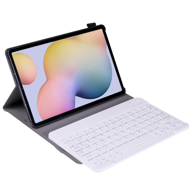 A870 For Samsung Galaxy Tab S7 T870/T875 11 inch Detachable Bluetooth Keyboard Ultrathin Horizontal Flip Leather Tablet Case with Holder & Elastic Band(Gold)