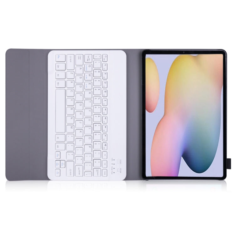 A870 For Samsung Galaxy Tab S7 T870/T875 11 inch Detachable Bluetooth Keyboard Ultrathin Horizontal Flip Leather Tablet Case with Holder & Elastic Band(Gold)