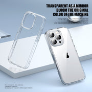 For iPhone 16 Plus PC Hybrid TPU Full Coverage Shockproof Phone Case(Transparent Purple)